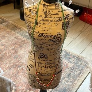 Gap long multi texture necklace.